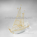 China Crystal Ship Model for Gifts